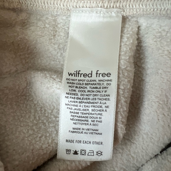 Aritzia Wilfred Off-White Cozy Sweatpants - Picture 3 of 5